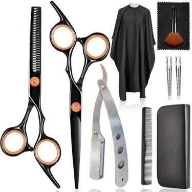 Imagem de Kit Profissional De Cabeleireiro Tesoura 6 Polegadas Aço Inoxidável Fe