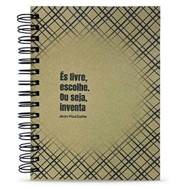 Imagem de Caderno Sartre "És Livre, Escolhe" Capa Dura 125 Fls. Tamanho 15x21cm