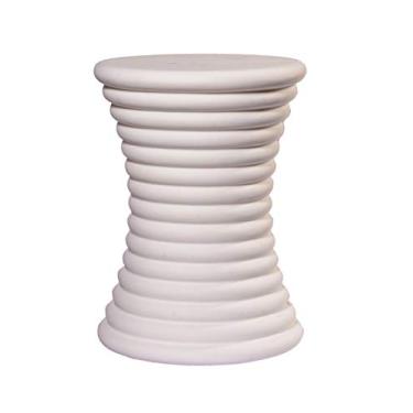 Imagem de Banqueta carretel - Studio Zanini (BRANCO MARMORE)