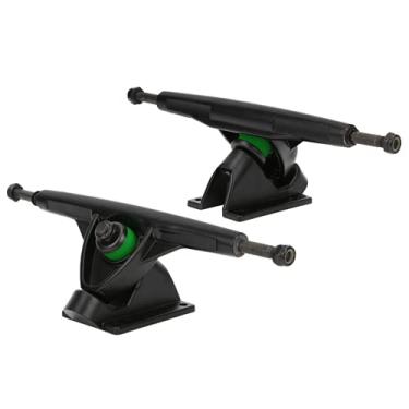 Imagem de Suporte de longboard, caminhão leve de longboard, 815g 26x16x8cm liga de alumínio preto para brinquedos de suporte de longboard skate meninos