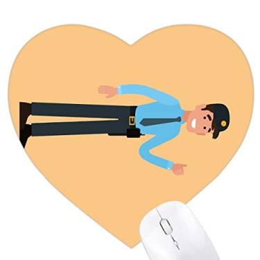 Imagem de Mouse pad de borracha Community Security Profissional Logistics Heart Tapete de jogo escritório