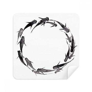 Imagem de Tecido de camurça chinesa de peixe de carpa preta, 2 unidades