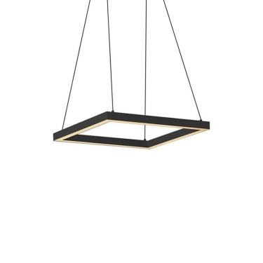 Imagem de Lustre Pendente Newline Fit Led 740 Bivolt Preto 3000K Luz Amarela