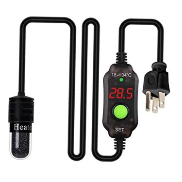 Imagem de Baoblaze Aquecedor de Aquário Aquecedor de Peixes Aquecedor Submersível Haste de Tartaruga com Controle de Temperatura para Betta Frogs Tartarugas Newts - 10W