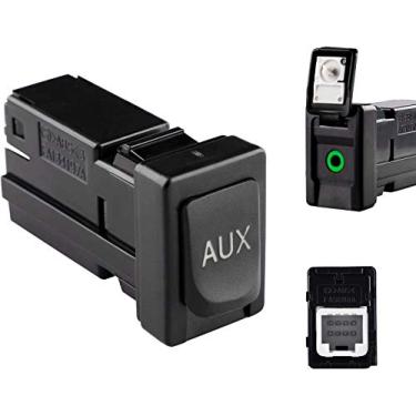 Imagem de Reeoutdoor 86190-02010 Aux Jack Porta ajuste Tacoma Corolla Tundra Aux Porta Auxiliar Entrada Jack Stereo Conjunto Adaptador, 86190 02010