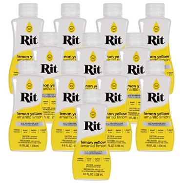 Imagem de Rit Corante Líquido Multiuso | Pacote com 12 | Funciona com Misturas de Algodão, Seda, Madeira e Outros Tecidos/Tecidos | Crie Cores e Desenhos Personalizados