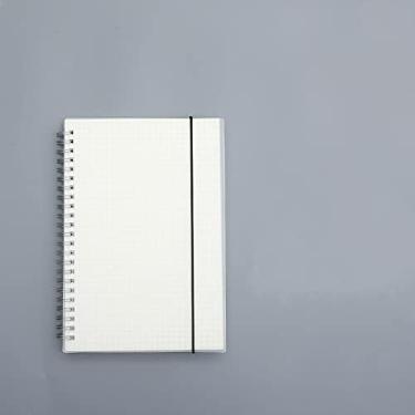 Imagem de A5/80 folhas Caderno de bobina transparente Desenho de estudante B5/160 página Livro de linha horizontal Reunião de negócios Papelaria escolar, Grade A5, 4 peças