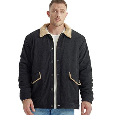 Imagem de Jaqueta masculina leve à prova de vento lapela frontal jaquetas militares corta-vento casaco trench coat para outono inverno moda, preto, EG (185 cm/80