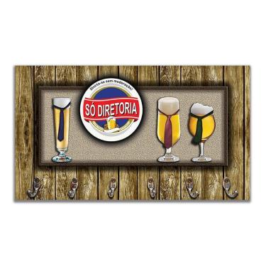 Imagem de Cabideiro De Parede Porta Chaves Toalhas Cerveja Bar