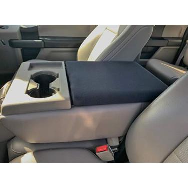 Imagem de Auto Console Covers - Serve para o Ford F-250 Super Duty 2017-2022 Capa de tampa de apoio de braço à prova d'água em tecido de neoprene - Preto