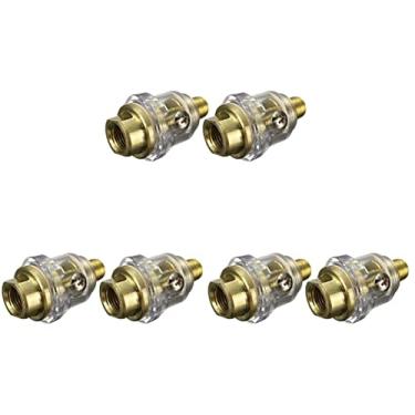 Imagem de 6 peças em acessórios de compressor de óleo ferramenta de lubrificador pneumático em polegadas tubo / aplicações para mini de acesso de linha fêmea de ar masculino prático Frl em linha - automático ótimo Bsp