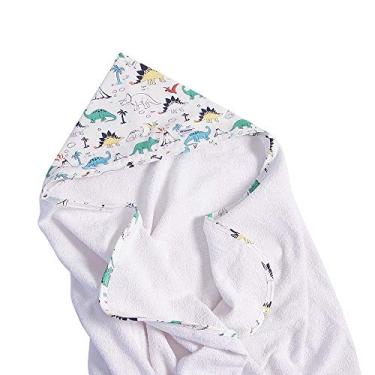 Imagem de Biramar Baby Toalha De Banho Kids Felpuda Com Capuz Dinossauro Dos Bês Multicor