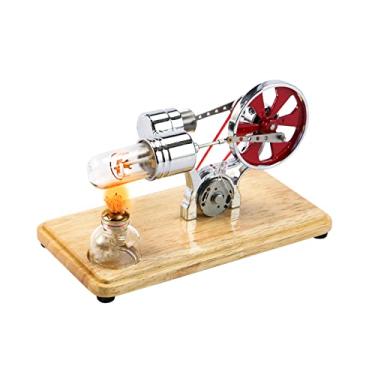 Imagem de Tingpai Air Hot Stirling Engine Motor Model Colorido LED Eletricidade Power Gene tor Kit Educacional de Ciências pa Crianças Crianças