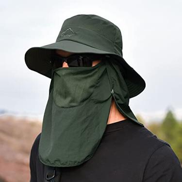 Imagem de Tingpai Chapéu de sol Proteção UV Aba Larga Pescoço Capa Tampa Multifuncional pa Caminhada Pesca P ia