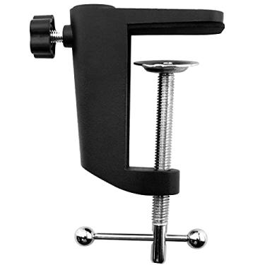 Imagem de Ruiwaer Black C-Clamp Cantilever Bracket Clamp Holder Desk Lamp Clip Fittings Base Hose DIY Swing Arm Lighting Accessory Metal Clamp