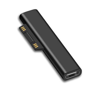 Imagem de Sisyphy Adaptador de carregamento Surface Connect para USB C (preto básico, apenas conector, 1 pacote), compatível com Microsoft Surface Pro 7/6/5/4/3 Go 1/2 Laptop 4/3/2/1, funciona com fonte de