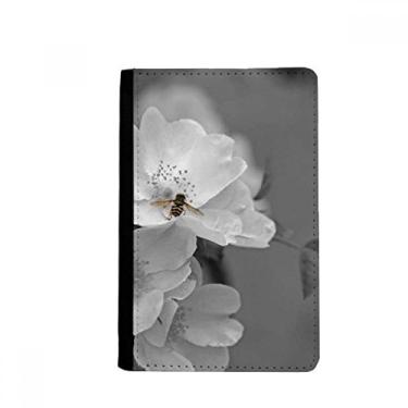 Imagem de Porta-passaporte preto e branco lindas flores Notecase Burse capa carteira porta-cartão, Multicolor
