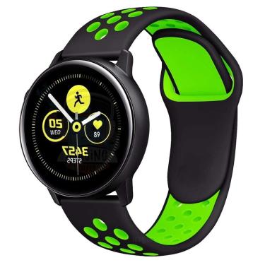 Imagem de Pulseira Silicone Sport Furadinha Compatível com Galaxy Watch Active 1 E 2