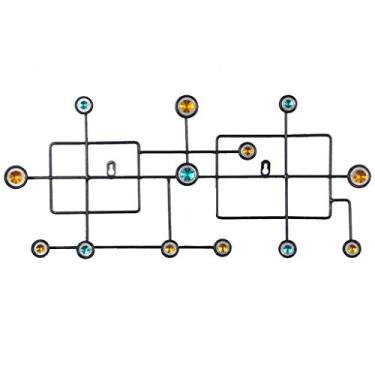 Imagem de KIZQYN Ganchos de casaco montado na parede cabide de roupas gancho atrás da porta roupas gancho de entrada cabide de chave criativo pendurado na parede cabide de casaco montado na parede (cor: 1)