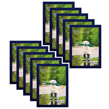 Imagem de Kit 10 Molduras Porta Retrato 20X30 Azul