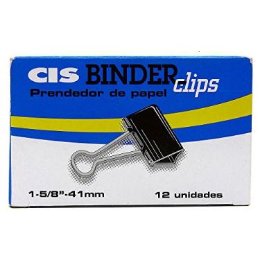 Imagem de Binder Clip, CIS, 291.5400, Preto, pacote de 12