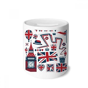 Imagem de DIYthinker Big Ben Ballon Soldier UK Landmark caixa de cerâmica porta-moedas presente de cofrinho