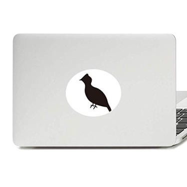 Imagem de Adesivo de vinil preto Grouse Animal Portrayal Emblema gráfico Laptop Adesivo Notebook Decalque