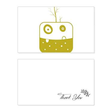 Imagem de Universo Alienígena monstro verde criatura cartão de agradecimento aniversário aniversário saudação casamento agradecimento