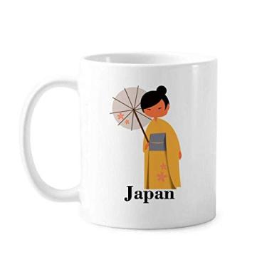 Imagem de Caneca clássica japonesa feminina clássica de cerâmica presente com alças 350 ml