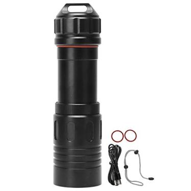 Imagem de Liga de alumínio, lanterna conveniente para mergulho subaquático para caminhadas ao ar livre para acampamento