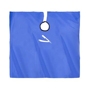 Imagem de Betty Dain Capa de lâmina reta, capa de estilo clássico com estampa de navalha reta, resistente à água, leve, lavável na máquina, fecho de pressão no pescoço, tamanho generoso 114,3 x 152,4 cm, azul royal