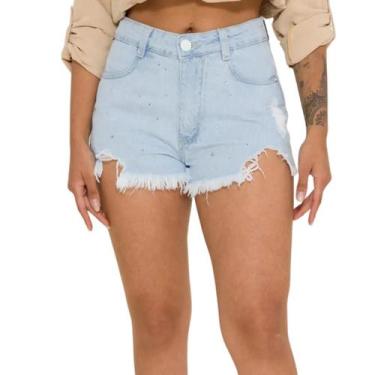 Imagem de Shorts Jeans Feminino Hot Pant Shine Knoten