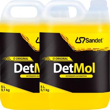 Imagem de Kit 2 Shampoo Detmol Detergente Desengraxante Limpeza Pesada Sandet 5L