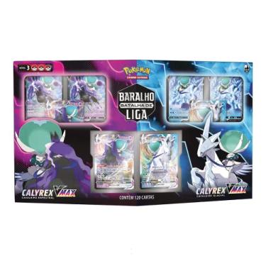 Imagem de Batalha de Liga Pokémon Calyrex Vmax, Cor: Estampado - Copag