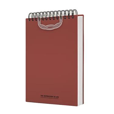 Imagem de Cadernos espirais duráveis da Top Bound com capa macia de plástico à prova d'água, caderno espiral com 200 páginas pautadas, 50 páginas em branco e 50 páginas de grade, pautado para faculdade, canhotos, 300 páginas, capa de plástico impermeável, escola, escritório, negócios, profissional, 18 x 25, v