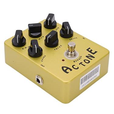 Imagem de Efeitos de amplificador de simulação, pedal JF ‑ 13 Amp Controle fácil de peso leve 6 botões para guitarra elétrica