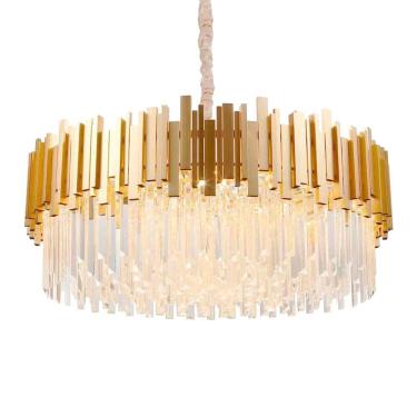 Imagem de Lustre Pendente Skylight Fancy 3013L Dourado Redondo 80 G9 Bivolt