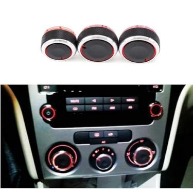 Imagem de Botão ac do carro ar condicionado aquecedor interruptor de controle botões botões,para vw polo 9n 9n3 6r polo 2002-2013