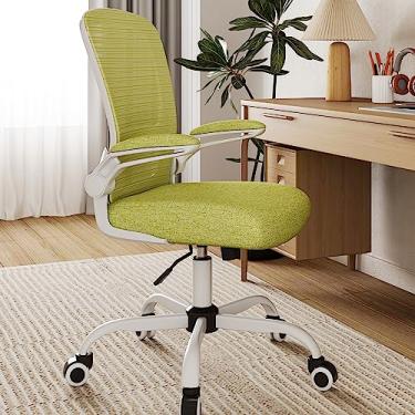 Imagem de Mimoglad Cadeira de escritório em casa, cadeira de mesa com encosto alto, cadeira de computador de malha ergonômica com suporte lombar ajustável e almofada de assento espessa