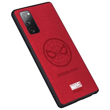 Imagem de IRON SPIDER Capa de couro para Galaxy S20 FE, com personagem Marvel Hero Samsung S20 FE capa de couro vermelho-aranha