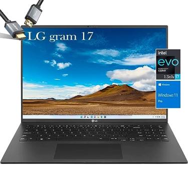 Imagem de LG Notebook Gram 2023 de 17 polegadas - i7-1360P Intel Evo - Windows 11 Pro - Tela IPS WQXGA 16:10 - Wi-Fi 6E - Thunderbolt 4 - Impressão digital - Webcam - Bateria de 80 WHr - Mouse Pad (16 GB RAM |