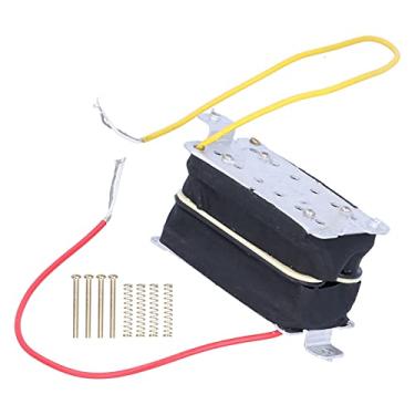 Imagem de Amplificador de captadores, captador de guitarra com ímã de cerâmica com mola e parafuso para guitarras elétricas ST SQ(Preto amarelo)