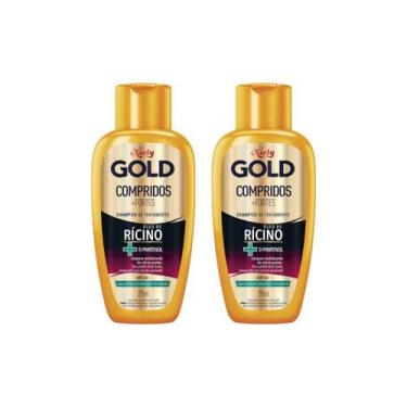 Imagem de Shampoo Niely Gold 275ml Compridos + Fortes - Kit C/2Un