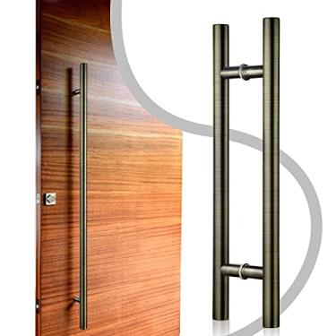 Imagem de TOGU Puxadores de porta TG-6012 de 45 cm com suportes sólidos, feitos de aço inoxidável SUS 304, puxadores de porta da frente realmente resistentes/puxador de porta de celeiro/maçaneta de vidro de