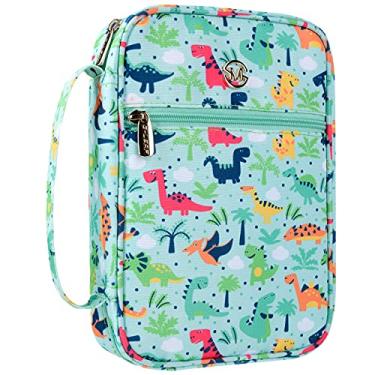 Imagem de G-LEAF Capa bíblica / capa de livro padrão floral com alça serve para bíblia de tamanho padrão, 23 x 16 x 6 cm