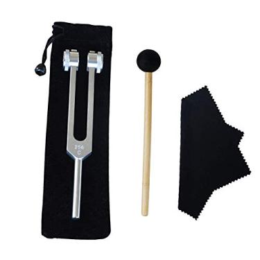 Imagem de Diapasão, diapasão de 256 Hz, diapasão de 256 cps, pesos fixos, nervo de grau clínico/sensorial com martelo de silicone