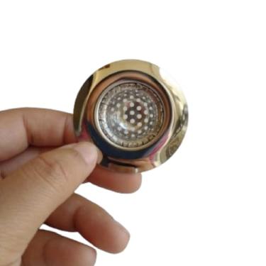 Imagem de Kit 2 Ralos de Pia 5cm Inox Premium Para Banheiros ou Área de Serviço Segura Sujeiras Não Enferruja Higiênico Previne Entupimentos em Pias Fácil Limpeza Design Moderno, Elegante Durável