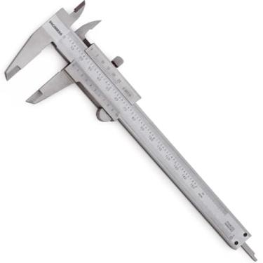 Imagem de Paquímetro Universal Capacidade 0-200mm/8" Resolução 0,02mm/0.001" Digimess 100.004