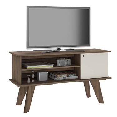 Imagem de Rack para Tv de até 42'' com porta de abrir FRANK cor Pinho/Off White - Artely