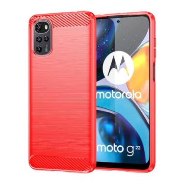 Imagem de Capas para Moto E22S.Caso básico,Botão de pressão flexível / 360 ° Proteção completa,Anti-fingerpirnts